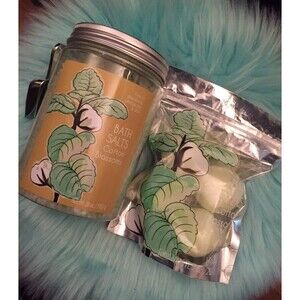 LUXURY GIFT Bath Set Cotton Blossom Spa Set 🛁  Salts Fizzes Bombs Body